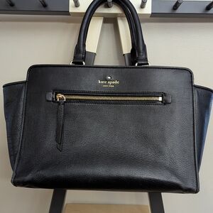 kate spade Black Leather Satchel Handbag